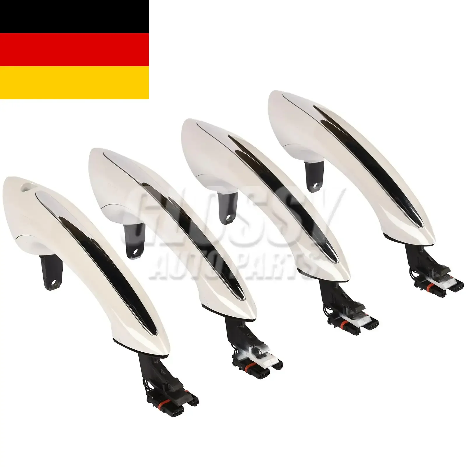 Image of AP03 4 Stück Weiße Vordere Hintere Linke Rechte Außentürgriffe für BMW F07 F10 F11 F06 F12 F13 F01 F02 F03 F04