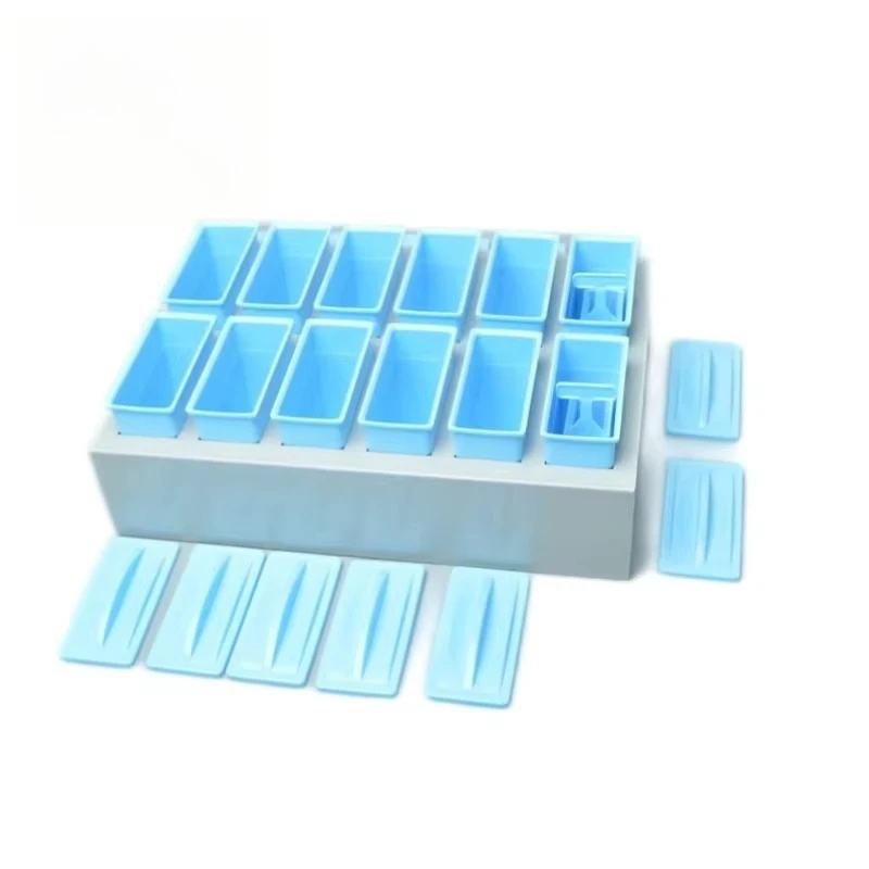 24 Slides PC Material OEM Customization Supported Immunohistochemistry Staining Rack and Jar