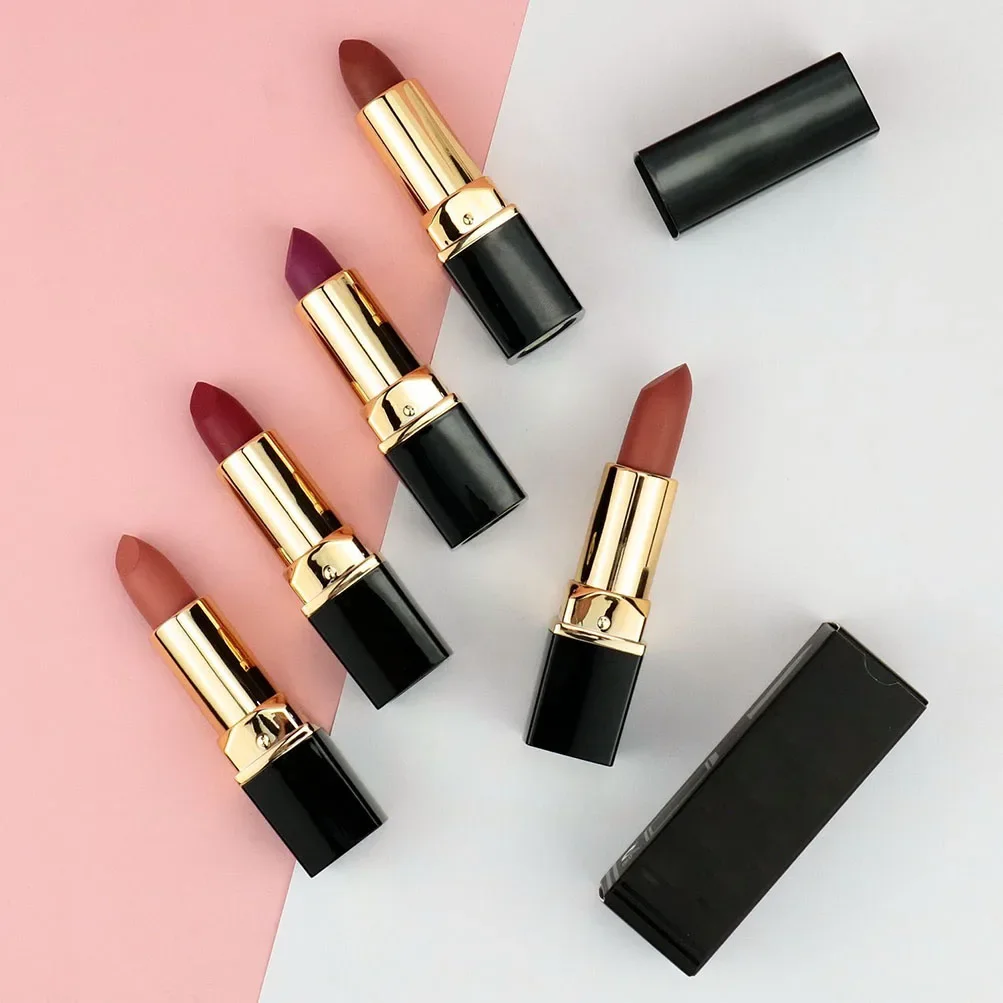 

14 Colors Matte Moist Lipstick Pigment Lip Private Label Waterproof Velvet Sexy Red Nude Woman Custom Bulk Makeup Cosmetics