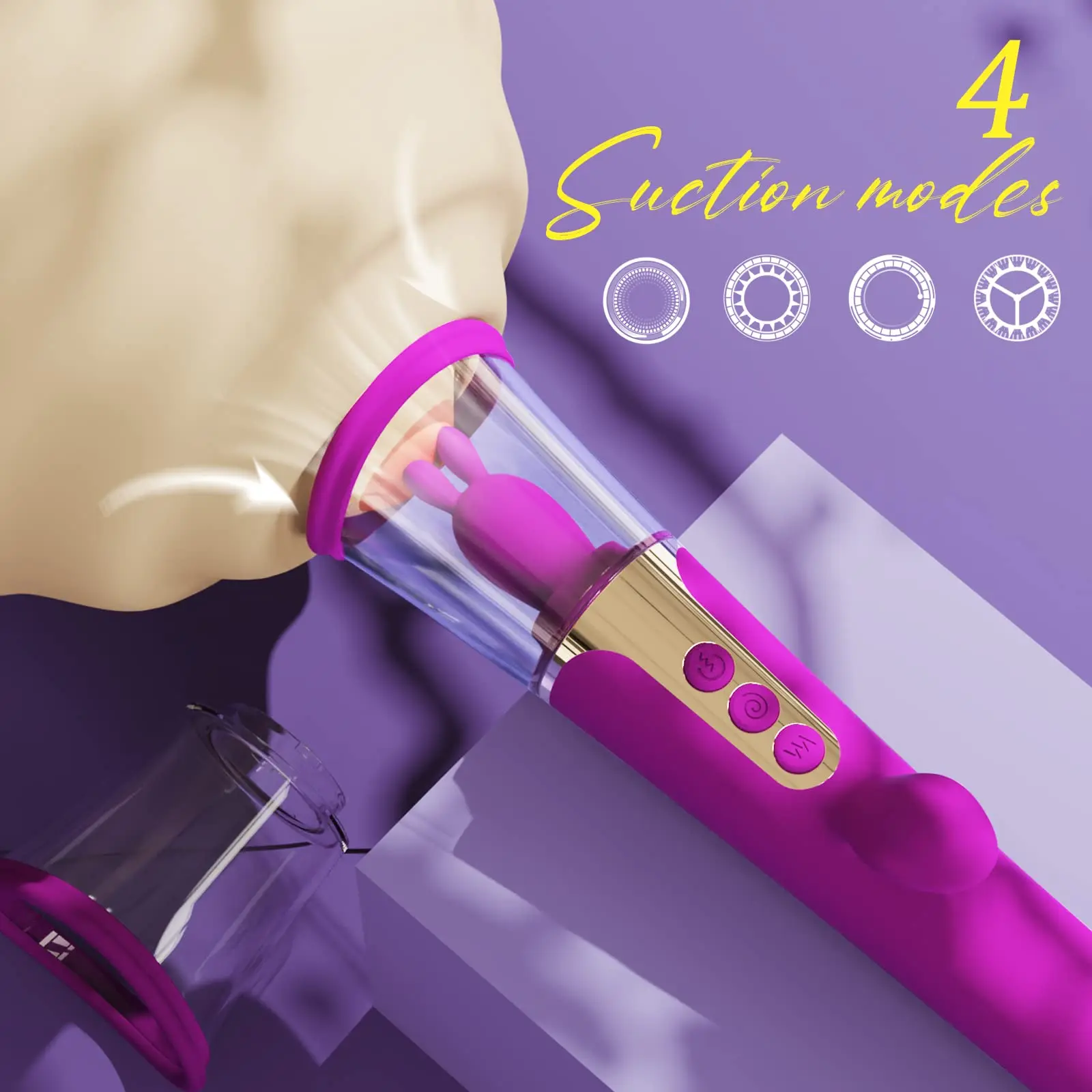 Zuigen Seksspeeltje 3 In 1 Volwassen Speelgoed Konijn Vibrator Met 4 Zuigen En 9 Likken Modi, Dildo 'S, G Spot Vibrator Tepel Clitoris St