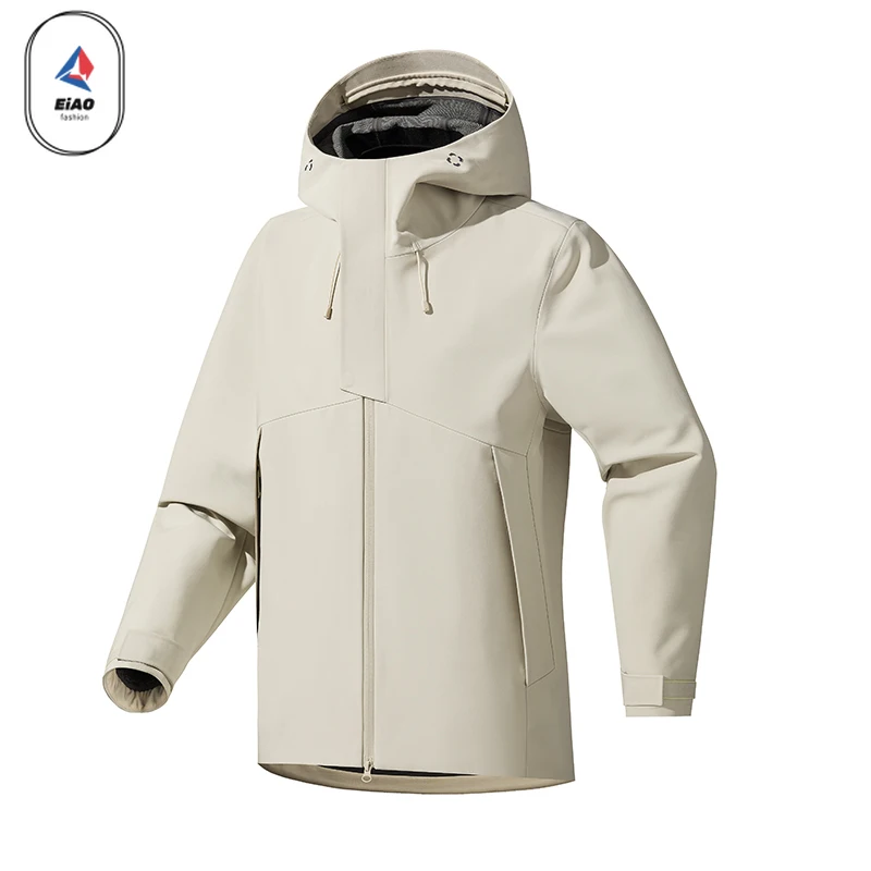 

EIAO Yama Style Rain Jacket Men 2025 Travel Jogger Rainproof Windproof Windbreaker Autumn Fashion Soft Shell Hooded Coat Wome