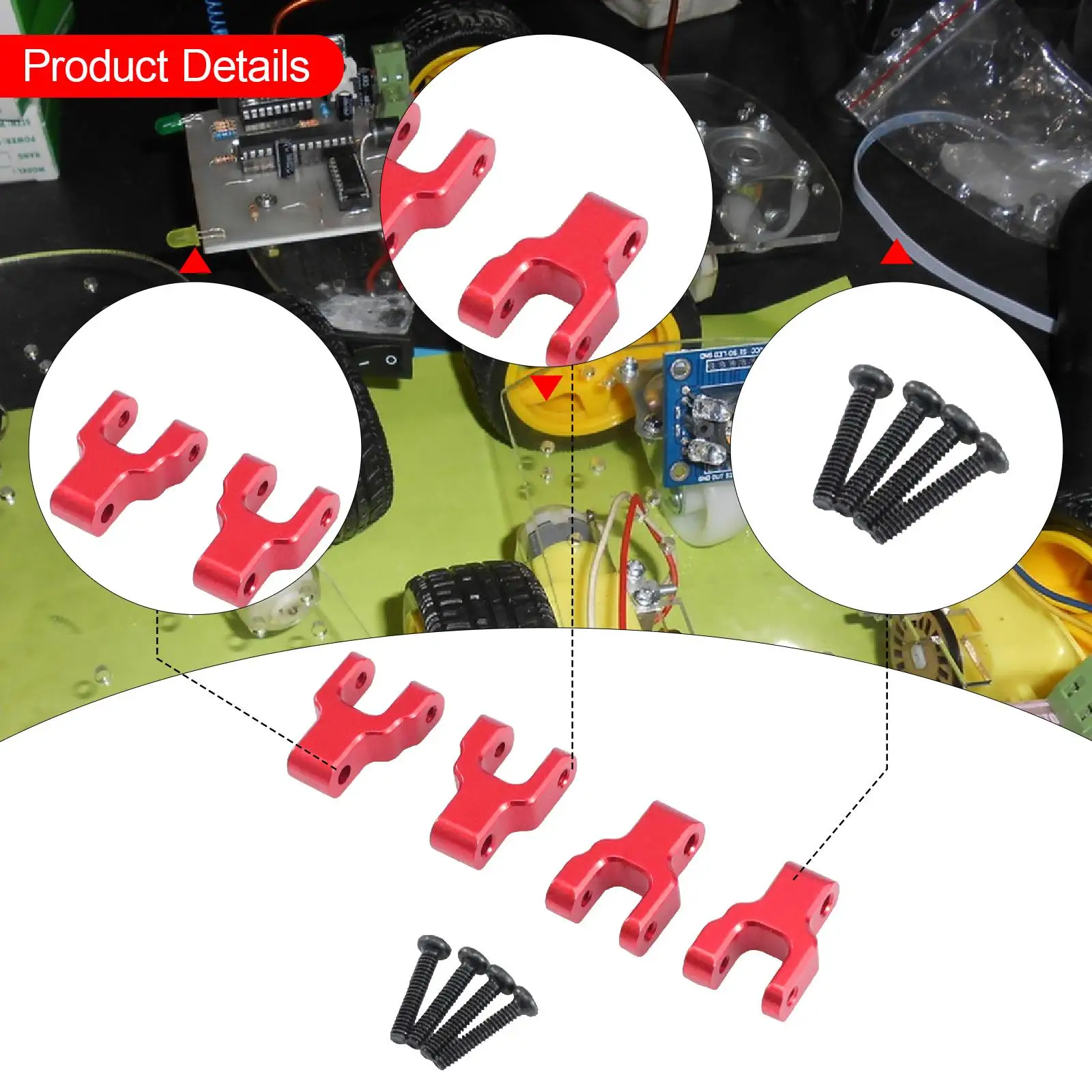 RC Car Shock Hoops Complete Aluminum Mount Set for Spare Parts RC Car 1 10 Accessories and Upgrade