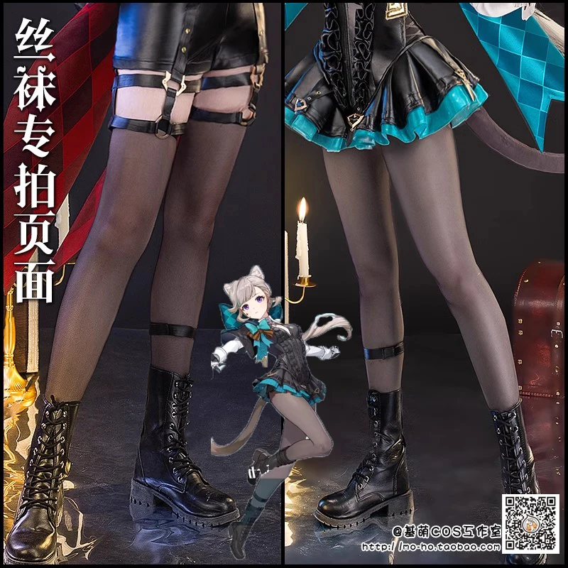 

Genshin Impact Lyney Lynette Kafka Stocking Props Accessory Socks Cosplay Costume Cos Game Anime Party Uniform Hallowen Play