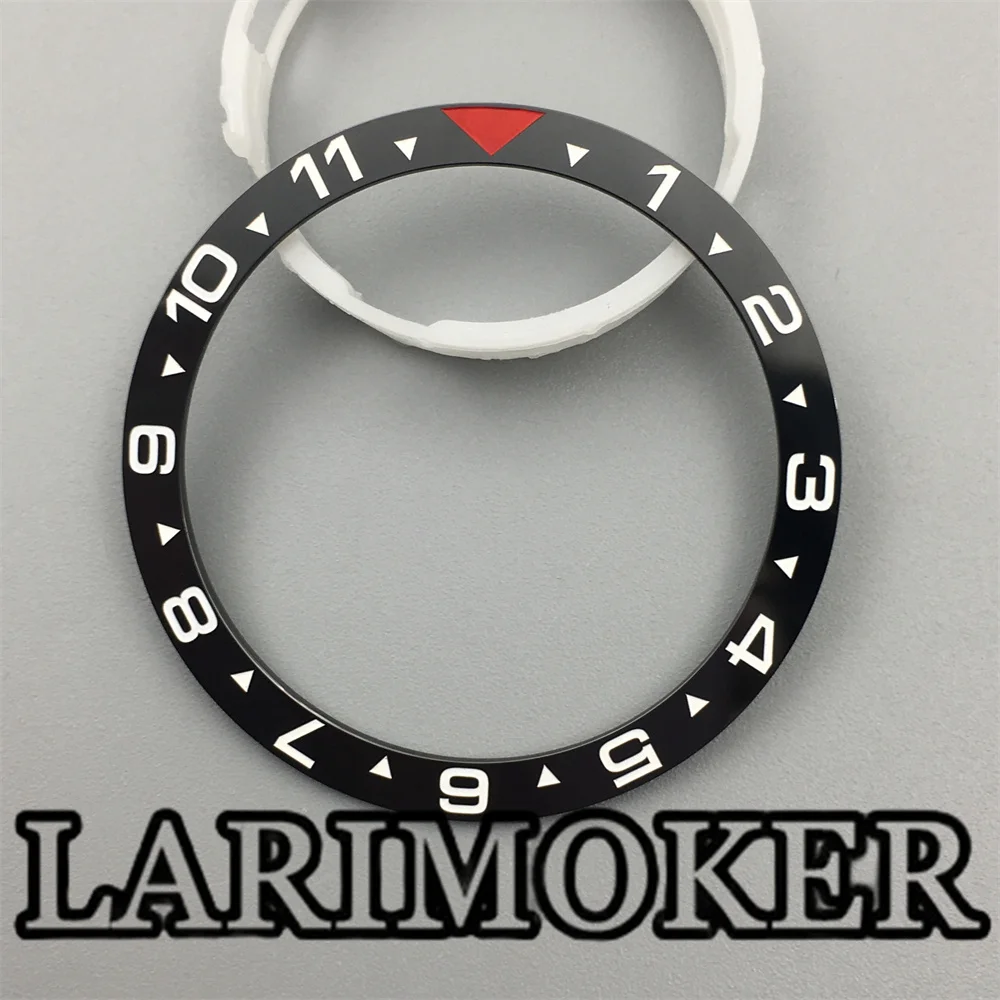 LARIMOKER Diameter 38mm keramik jam tangan Bezel Insert cocok 40mm Watch Case Aksesori Insert