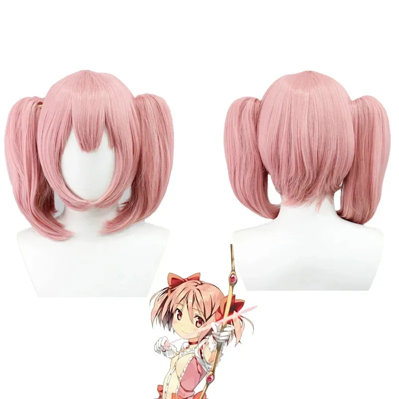 Anime Puella Magi Madoka Magica Kaname Madoka Akemi Homura Miki Sayaka Sakura Kyōko Tomoe Mami Cosplay Pruik Halloween Rollenspel