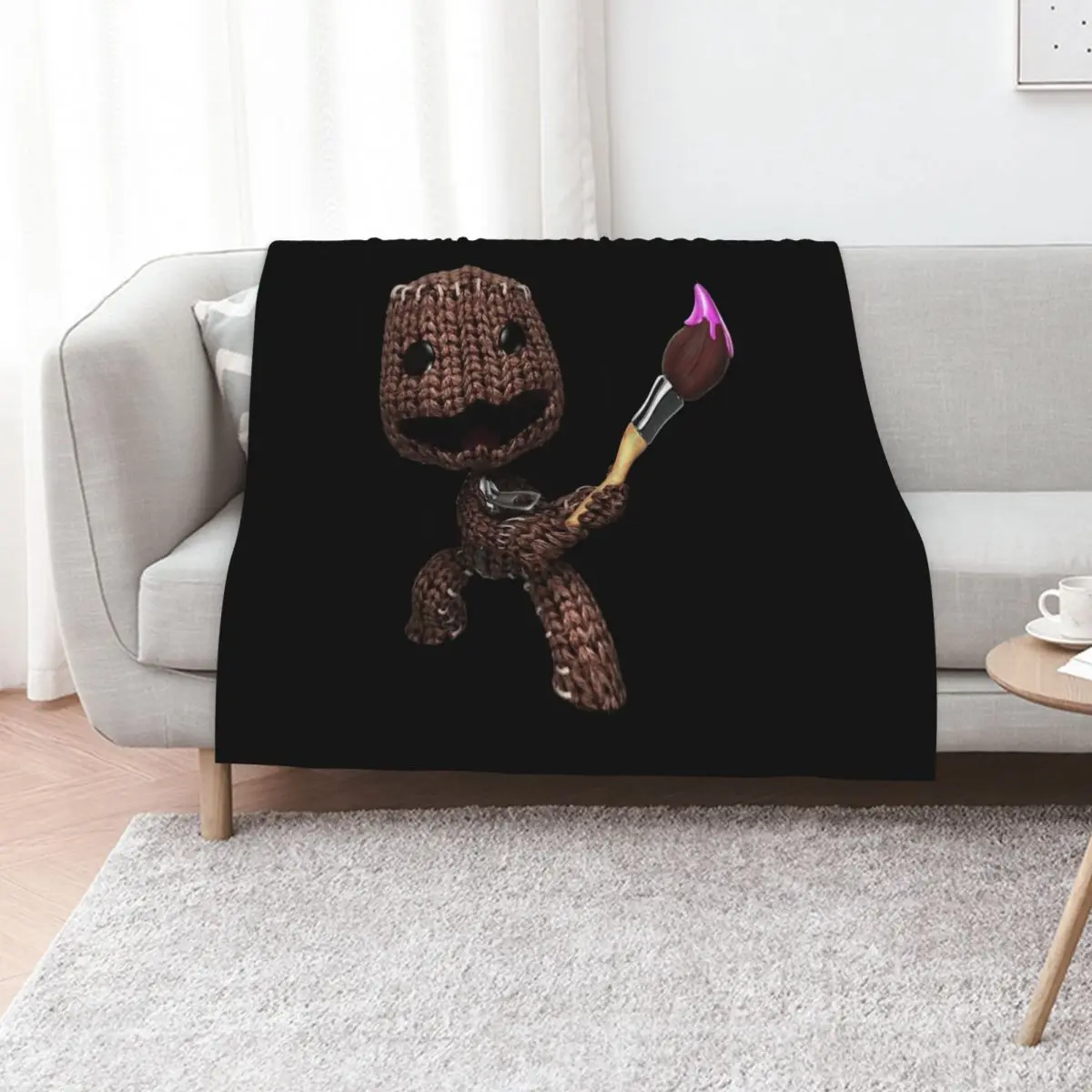 

LBP Sackboy Throw Blanket Heavy Sofa Throw Thins Decorative Beds Blankets