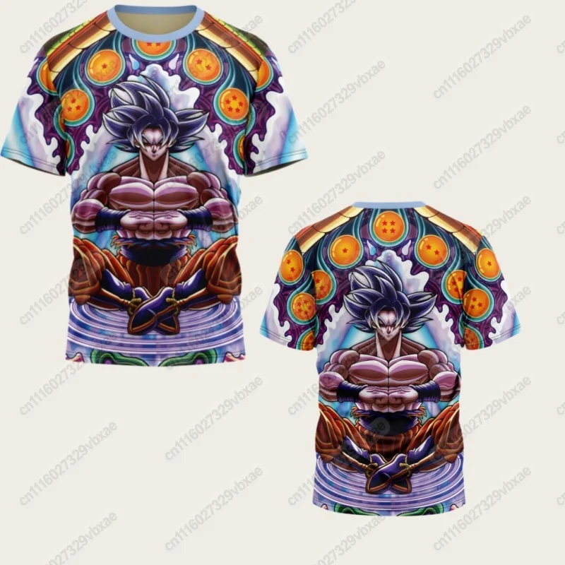 2026 Heiß begehrte 3D Japanische Anime Dragon Ball Fußballtrikots für Erwachsene Herren Wukong Anime Sport 3D T-Shirts Familien-Set – Detail 7