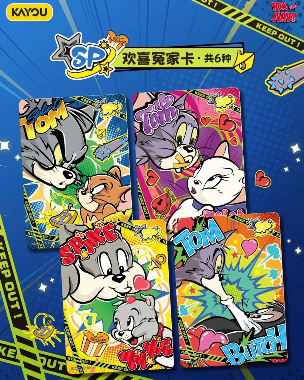 Em estoque jogo de cartas tom e jerry feliz enemigos e inimigos parte 2 animação oficial cartão periférico coleção presente