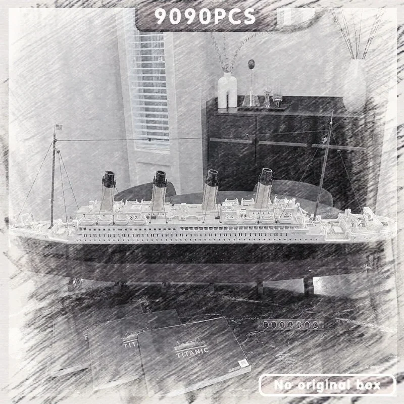 2026 NEW  Hot Selling Giant Ocean Steamship Toy Models, Home Decor, and Birthday/Christmas Gifts