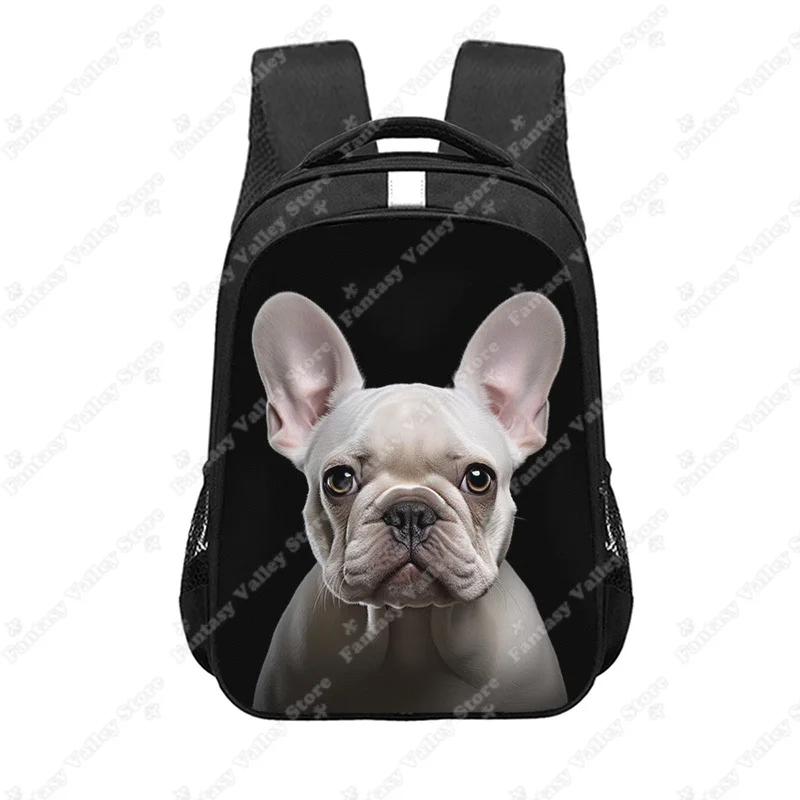 french bulldog jansport backpack Custom 17 Inch School with Your Image Front utility pocket with organizer Fully padded back panel One large main compartment Side water bottle pocket Straight Cute French Bulldog Backpack Funny