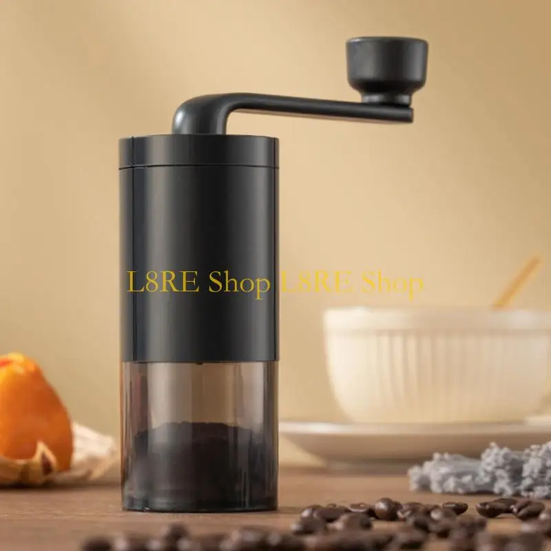 L8re manual pequeño café molino viaje amigable con amoladora café manual café textura plástico para acampar y uso