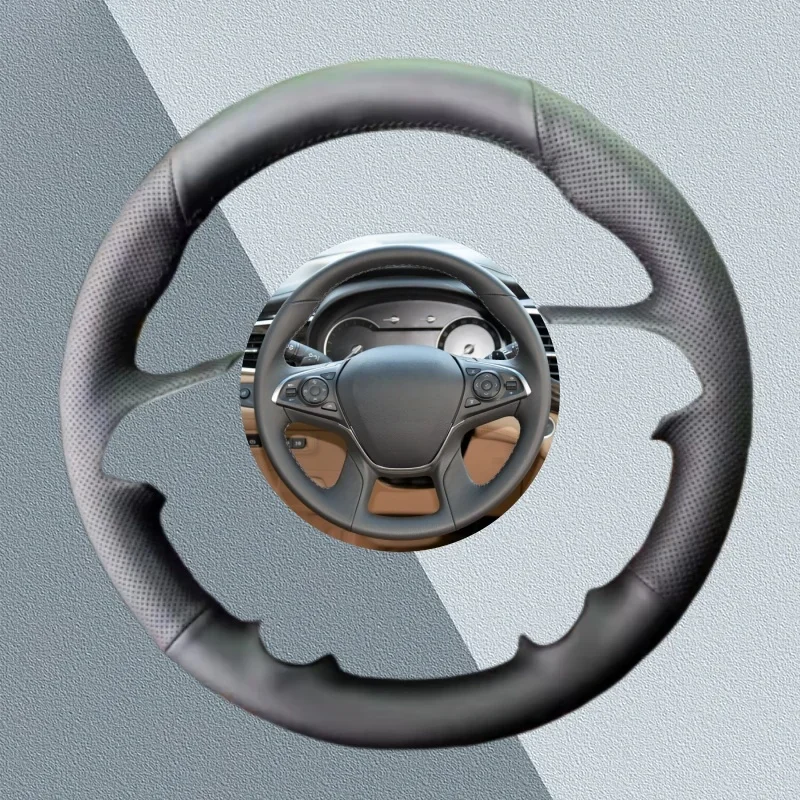 

Чехол на руль автомобиля на заказ для Buick Lacrosse 2016, искусственная кожа, нескользящие и удобные аксессуары для салона автомобиля