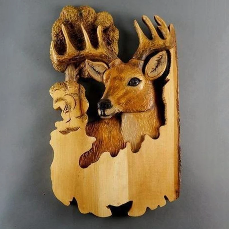 Wall Hanging Sculpture Environmentally Friendly Hand-made Perfect Gift High Demand Unique Design Must Have Woodland Themed Decor