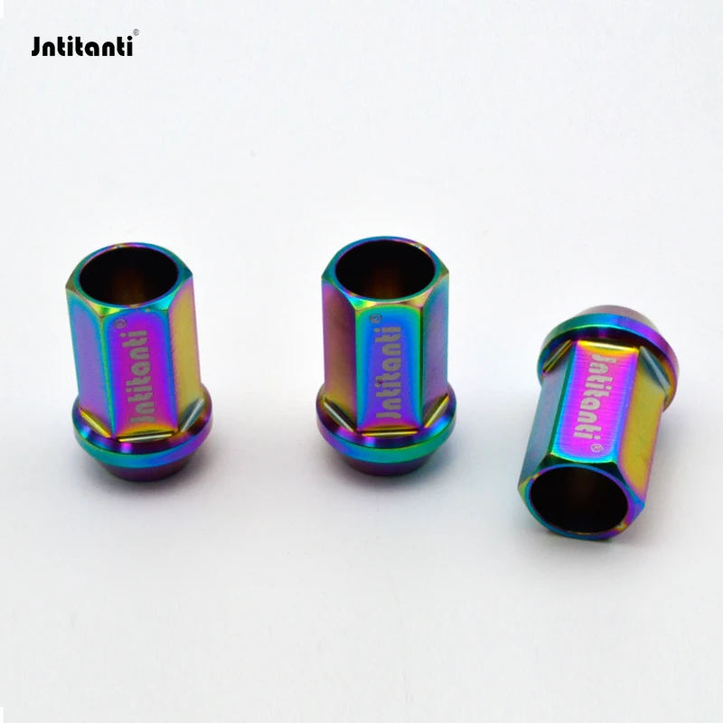 

Jntitanti Gr5 Titanium Lug Nut M12x1.5x35mm Open End Cone Seat for Toyota Honda Ford Mazda Buick Acura Chevorlet Kia Hyundai