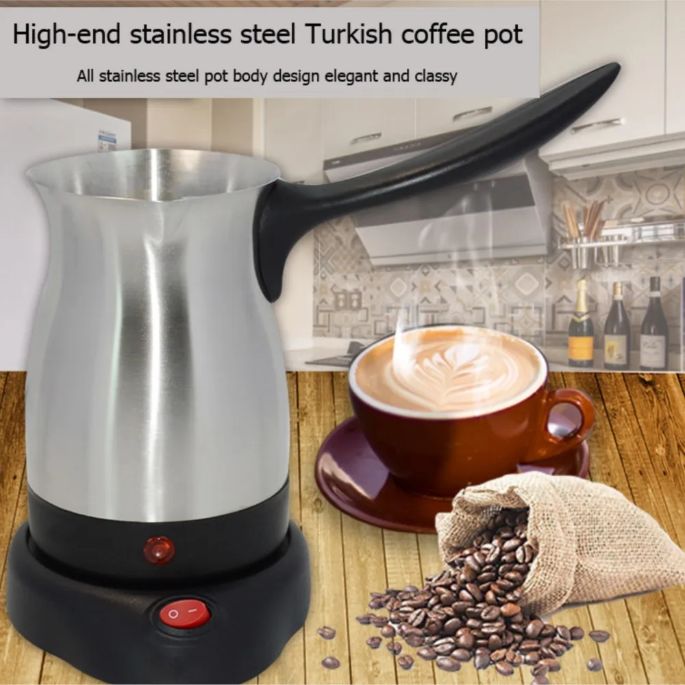 800W Coffee Machine 304 Stainless Steel Turkey Coffee Maker Electrical Coffee Pot Coffee Kettle for home office