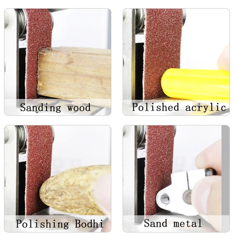 10PCS 533 * 9mm Sandbelt Polishing and Polishing Metal 40-800 Mesh Sandbelt Sanding Machine Accessories