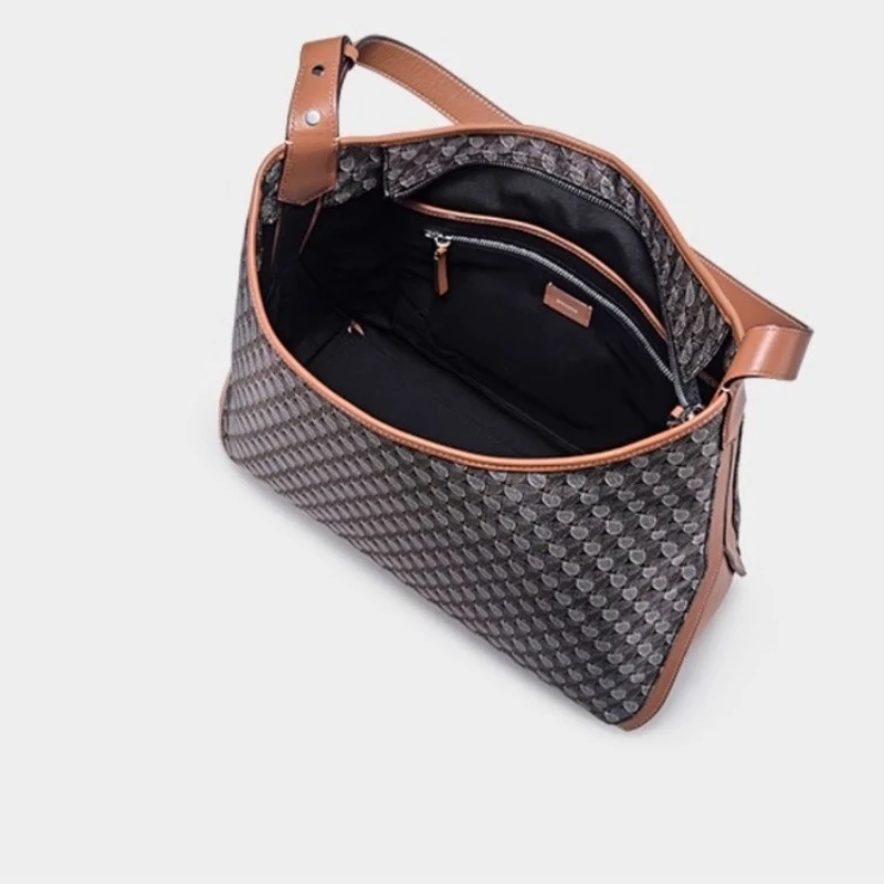 DISSONA Toasttasche aus pflanzlich gegerbtem Rindsleder, Unterarm-Hobo-Tasche, Boston-Einkaufstasche, neu