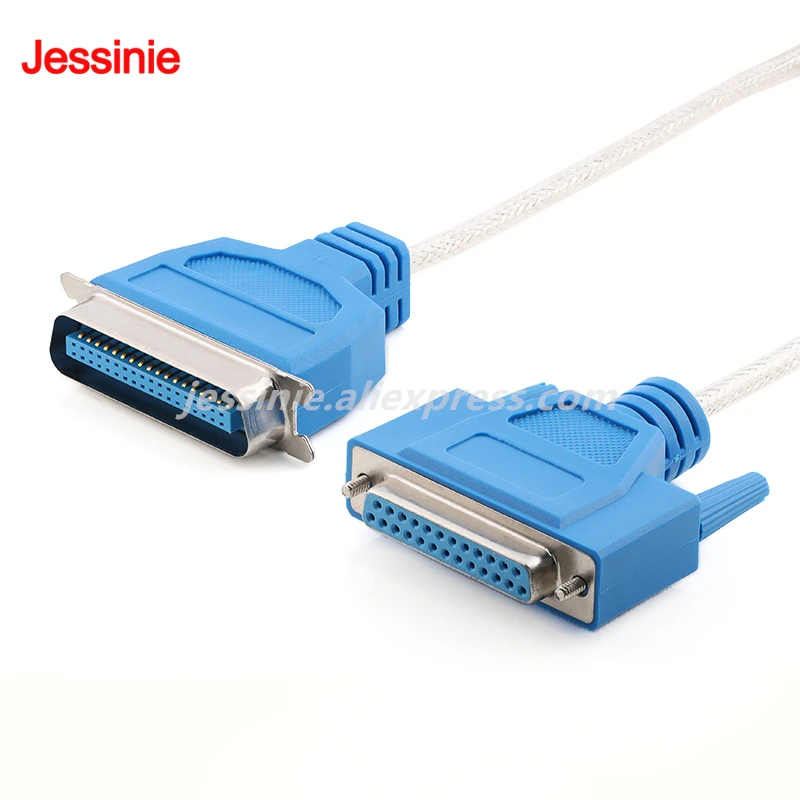 USB 2.0 to 25 36 Pin Parallel Port Cable IEEE 1284 DB25 Printer Line Adapter Lead Bidirectional Communication 12Mbps Laptop PC