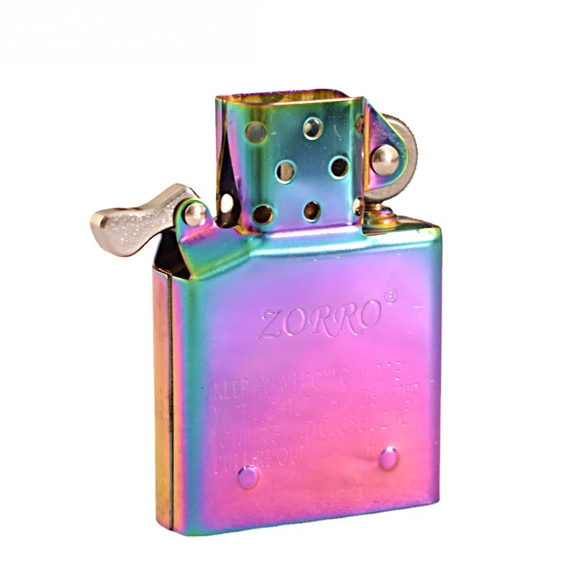 جديد ZORRO المزدوج النار الشعلة إدراج أخف يندبروف الغاز جت الصوان النفط أخف نفخ البيوتان بطانة لتقوم بها بنفسك أداة #4