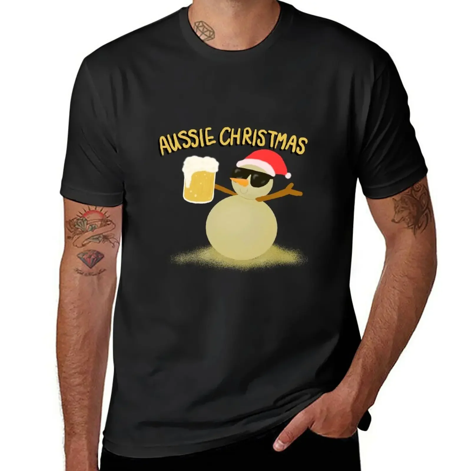 

Aussie Christmas T-Shirt aesthetic clothes blanks for a boy men clothes