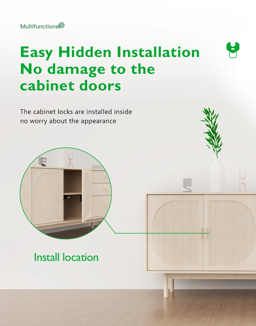 Omni Popular Customized Smart Keyless APP Wireless Cabinet Lock for Drawer Wardrobe