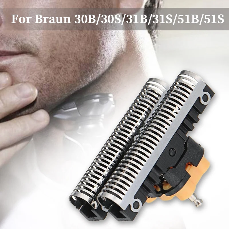 Tête de rasoir rapide durable et facile à installer, pièces laquées pour Braun 30B 30S 31B 31S