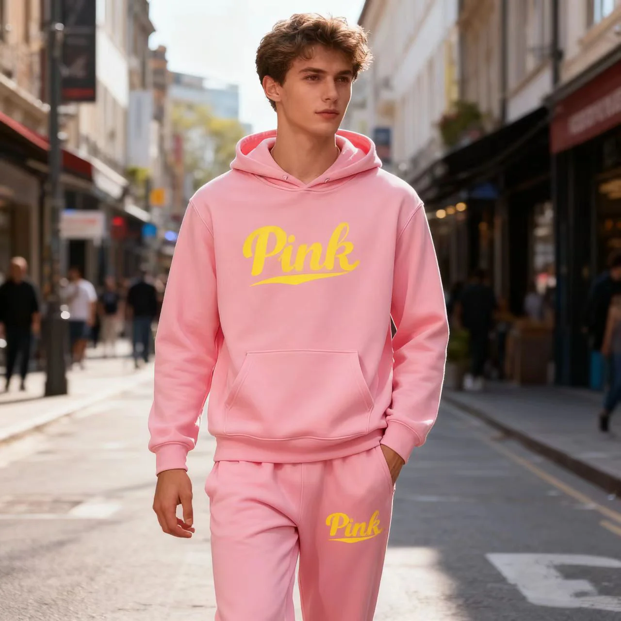 

Tracksuits Men/Women Casual Solid Warm Suits Hoodies Sweatpants Autumn Winter Pullover Sweatshirts Pants Sports Suit Two Piece