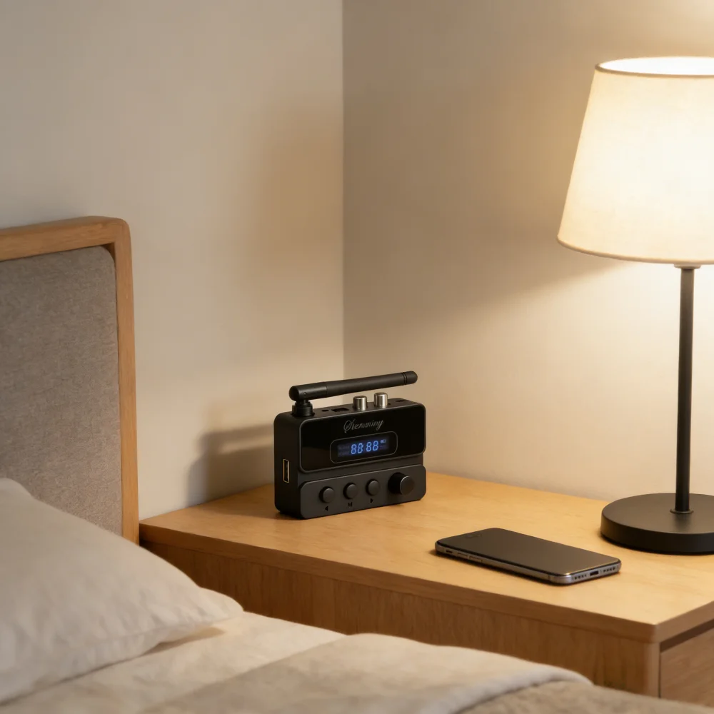 DC5V Receiver/Transmitter-in-One with Bluetooth 5.3 for Stable Transmission, HiFi Sound Quality,Multi-Interface Compatibility