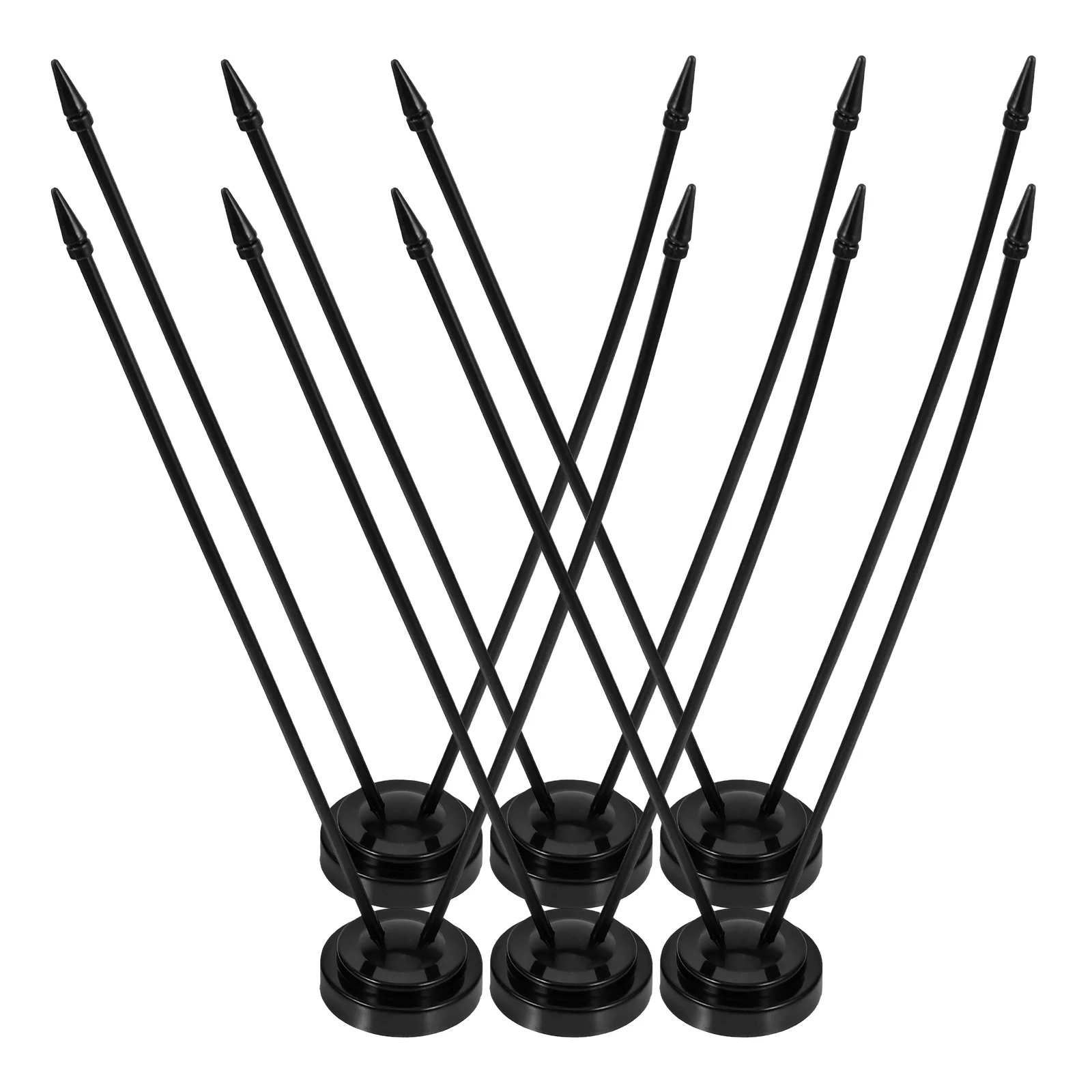 

6Pcs Mini Flagpole Stand Small Flag Holder Base Outdoor Office Desk Conference Room Home Decoration Flags Stand Pole Holder Set