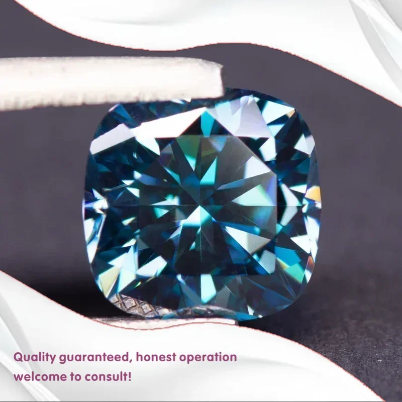 

J-синий цвет, оптовая продажа, муассанит, камень, сапфир, драгоценный камень, сделай сам, бриллиант для подвесок, изготовление ювелирных изделий с сертификатом