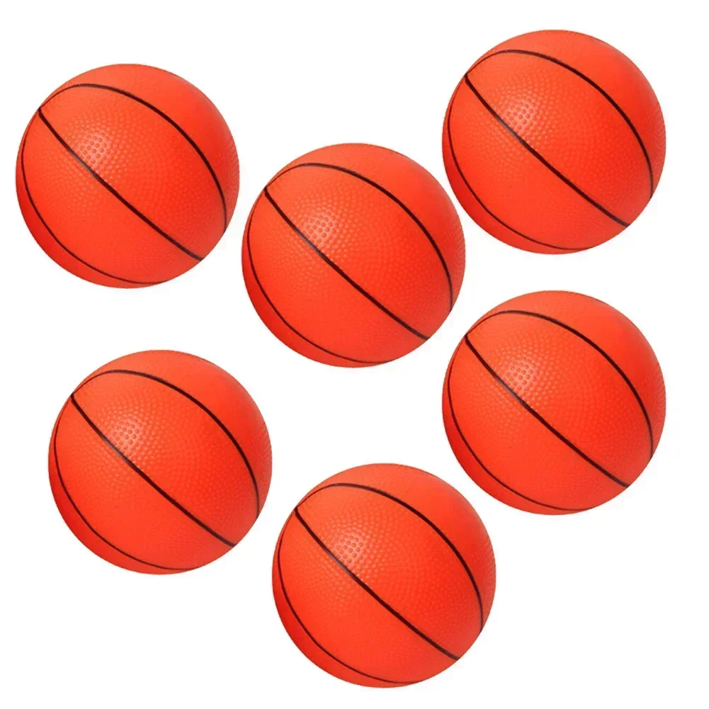 6pcs 12cm Small Basketball W/ Pump Mini Children Inflatable Basketballs Kids Indoor Outdoor Sports Toy Basket Ball Entertainment