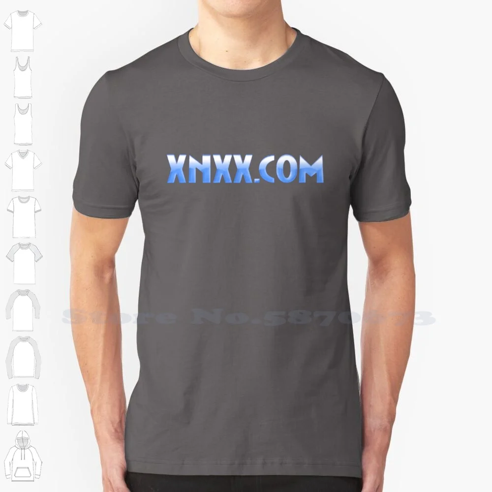 Xnxx Logo Unisex Clothing 100% Cotton Streetwear Printed Brand Logo T Shirt Graphic Tee