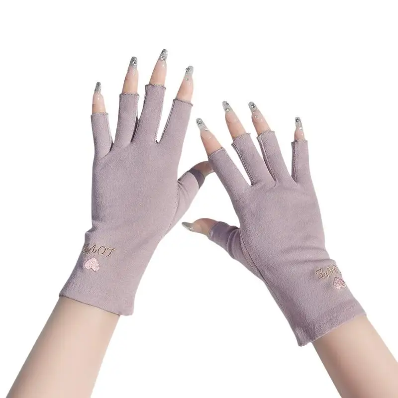 1 Paar Anti-UV-Nagelhandschuhe, UV-Schutz-Gelhandschuhe, fingerlose Nagelwerkzeuge, lichtschützende Handschuhe, LED-Nagellampentrockner, Strahlenschutz – Detail 10