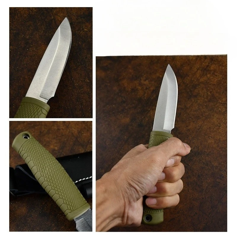 BM 200 البلاستيك شفرة مستقيمة D2 شفرة معدات التنزه التخييم العنصر الأساسي جميع الأغراض متعددة الوظائف سكين هدايا الرجال #4