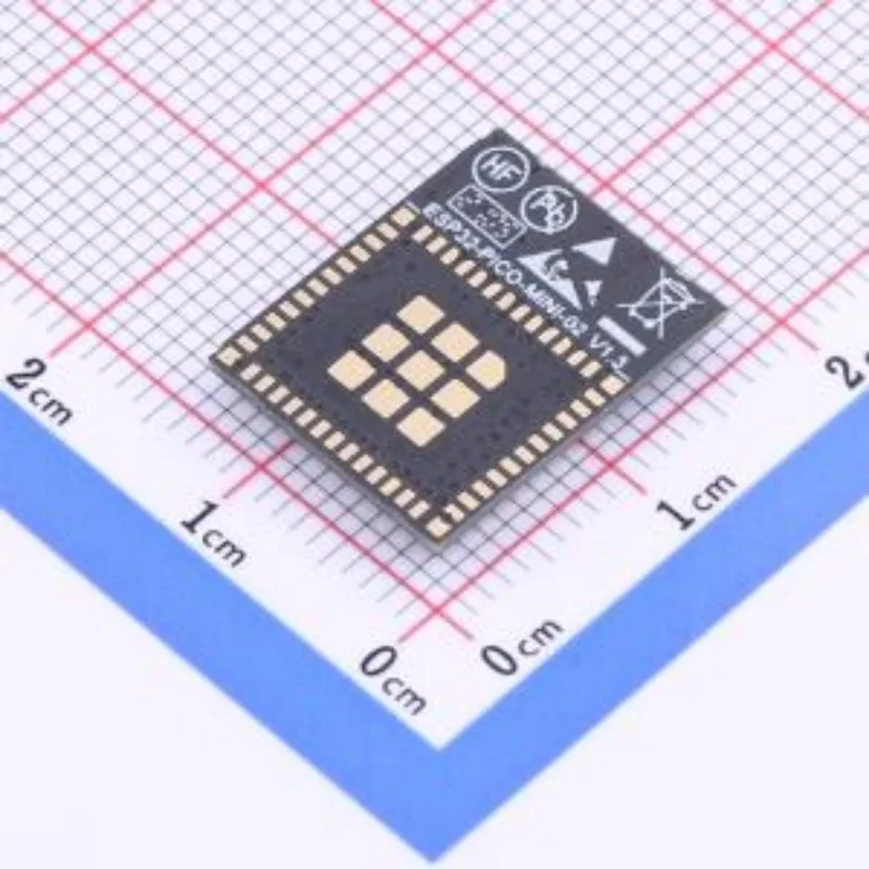 (1/5pcs) ESP32-PICO-MINI-02-N8R2 SMD-53P,16.6x13.2mm 100% Original In Stock SMD module, ESP32-PICO-V3-02 with 8 MB flash and 2