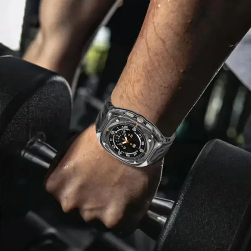 삼성 갤럭시 워치 울트라 47mm용 보호 PC 케이스 + 밴드 수정된 스포츠 편안한 팔찌 갤럭시 워치 울트라 스트랩 코레아