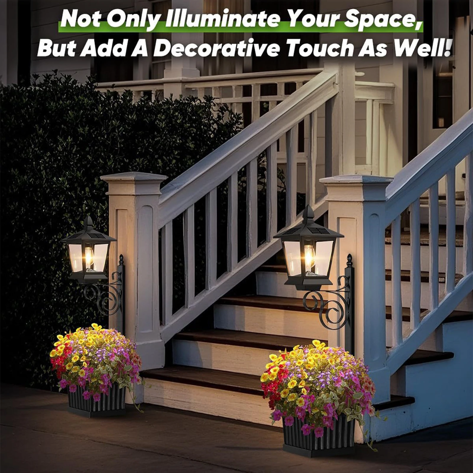 2 In 1 Outdoor Flower Pots Lig - огляд і ціна Outdoor Lighting Front Yard
