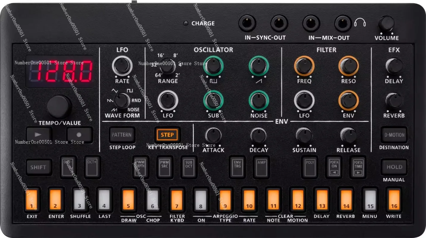 AIRA Compact Series S-1 Synthesizer E-4 Voice Tweaker J-6 Chord Synth P-6 Sampler T-8 Drum Machine Portable Music Production Kit