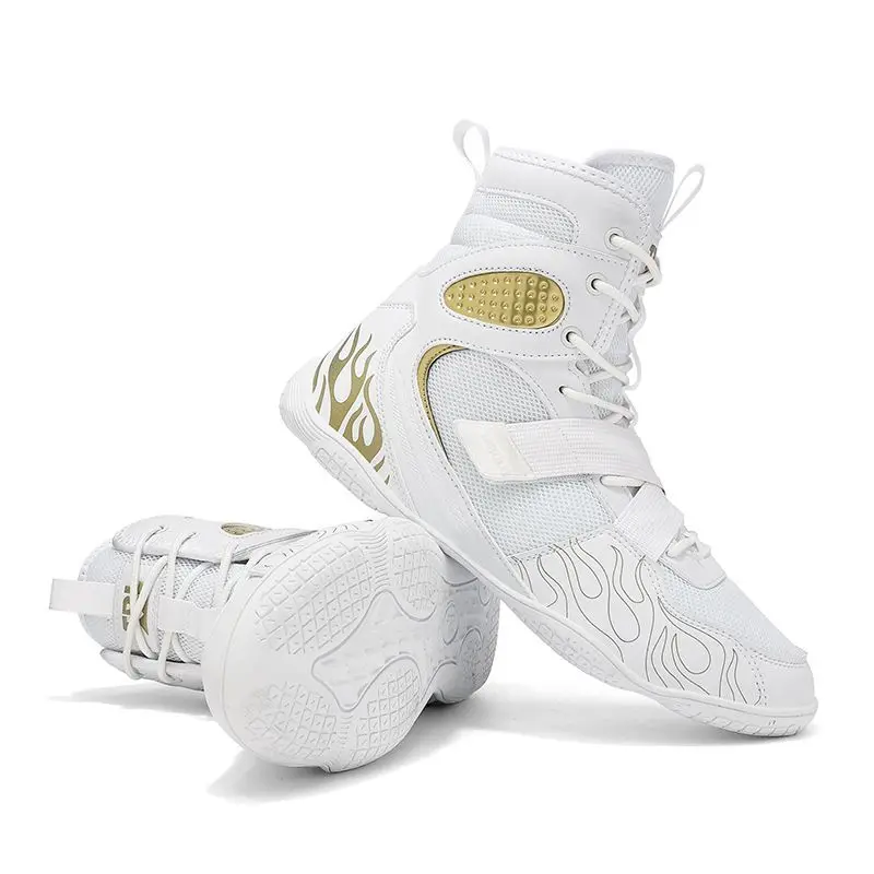 

Professional Wrestling Shoe For Men Mesh Breathable Boxing Shoes Top Quality Fighting Shoes High Top Gym Training Shoe For Men