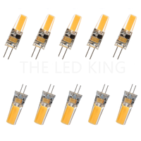 10Pcs Dimmable G4 LED Lamp COB LED Bulb 6W DC AC 12V 220V LED G4 Light 360 Beam Angle Chandelier Light Replace 40W Halogen Lamps