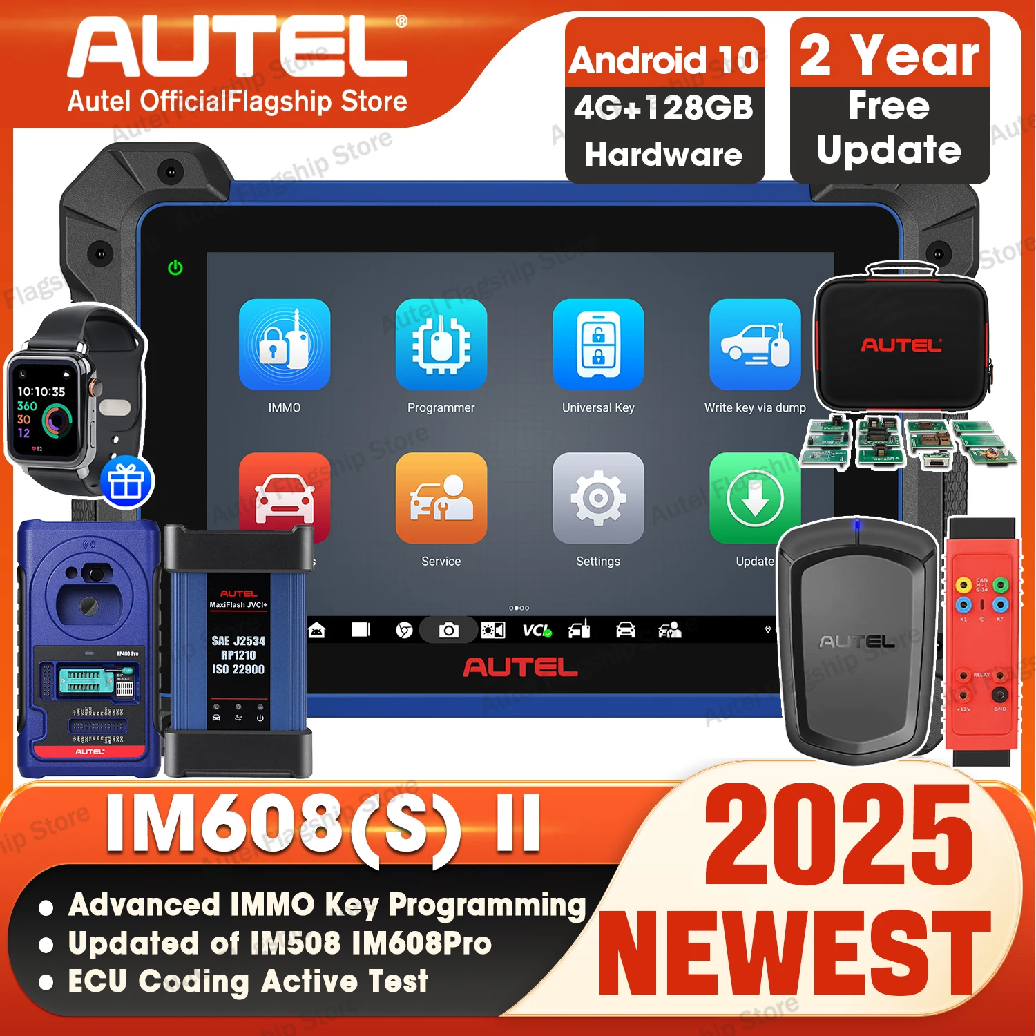 Autel MaxiIM IM608 II Pro IM608S II XP400PRO IMMO Key Programming Tool Car Diagnostic Tool OBD2 Scanner PK IM508 IM508S IM608Pro