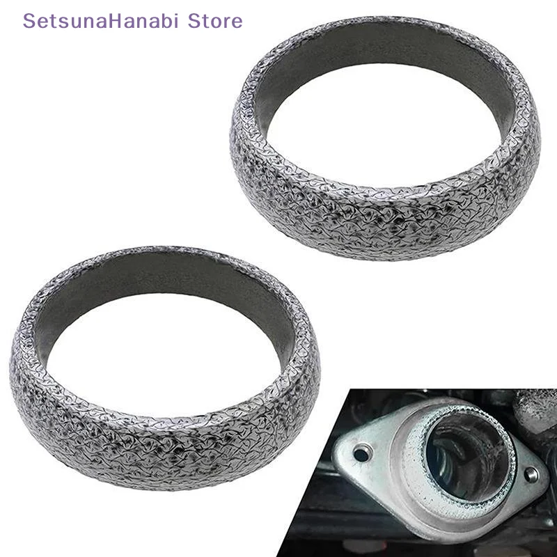 [W]Universal High‑Temperature Exhaust Donut Gasket Ring‑Shape Exhaust Pipe Flange Seal Gasket Exhaust Flange Muffler Replacement