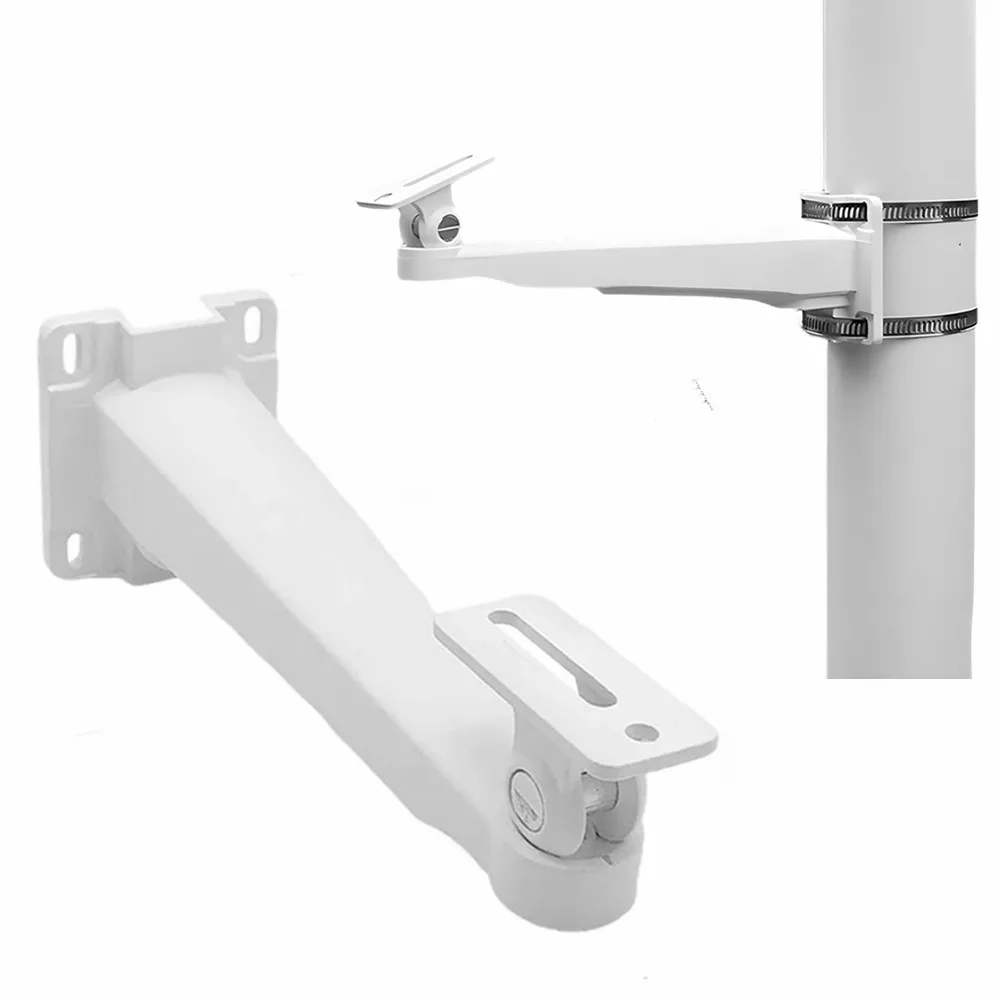 27CM Length Camera Holder Stand Wall Mounted / Pole Mounted Surveillance Camera Dual-Purpose Bracket Monitoring Hoop Bracket