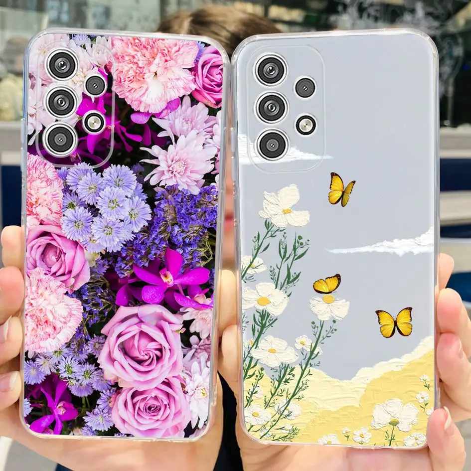 For Samsung Galaxy A23 4G Case Galaxy A33 A53 A73 A23 5G Cover Clear Soft Silicone Phone Bumper Funda For Samsung A 53 A 23 Case