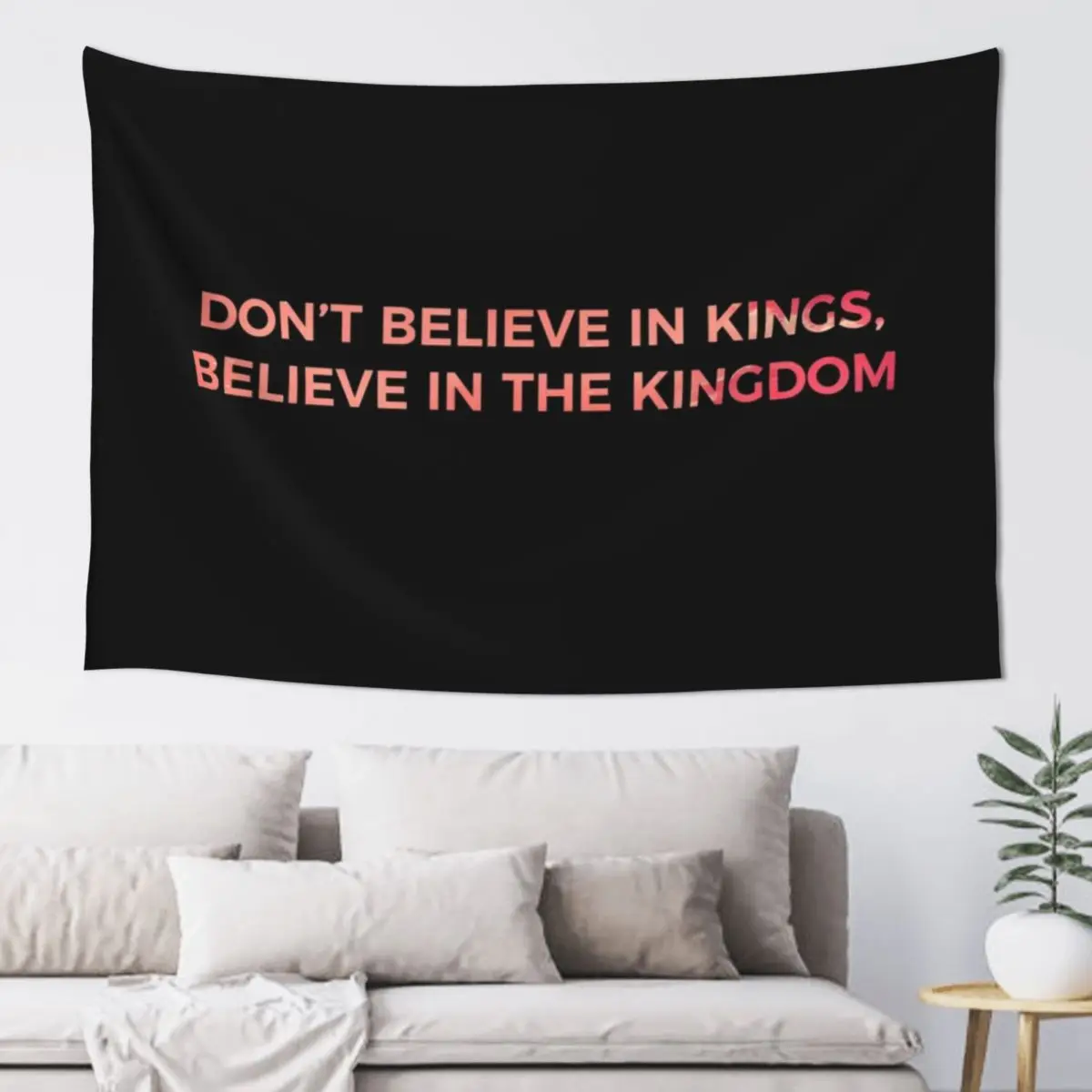 

Don't Believe in Kings, Believe in the Kingdom - Chance the Rapper Tapestry Decor For Room Tapestry