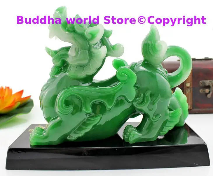 2025 Home store Company SHOP talisman Bring wealth money  Royal Dragon PI XIU jade resin Christmas FENG SHUI decor Statue