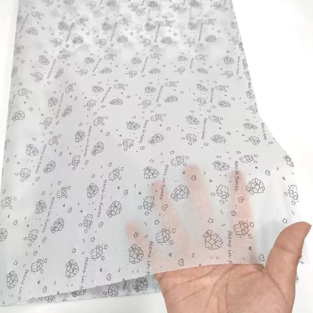 100 Sheets Custom Logo Translucent Paper - 17gsm Paper for Clothing, Soap, Jewelry, Wine, Gift Wrap - Eco & Brandable view 2