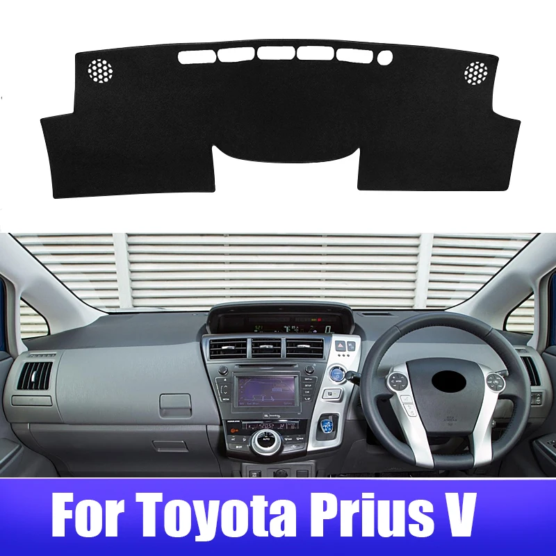 

For Toyota Prius V Daihatsu Mebius 2012 2013 2014 2015 2016 2017 2018 2019 ZVW40 Car Dashboard Cover Sun Shade Pad Accessories