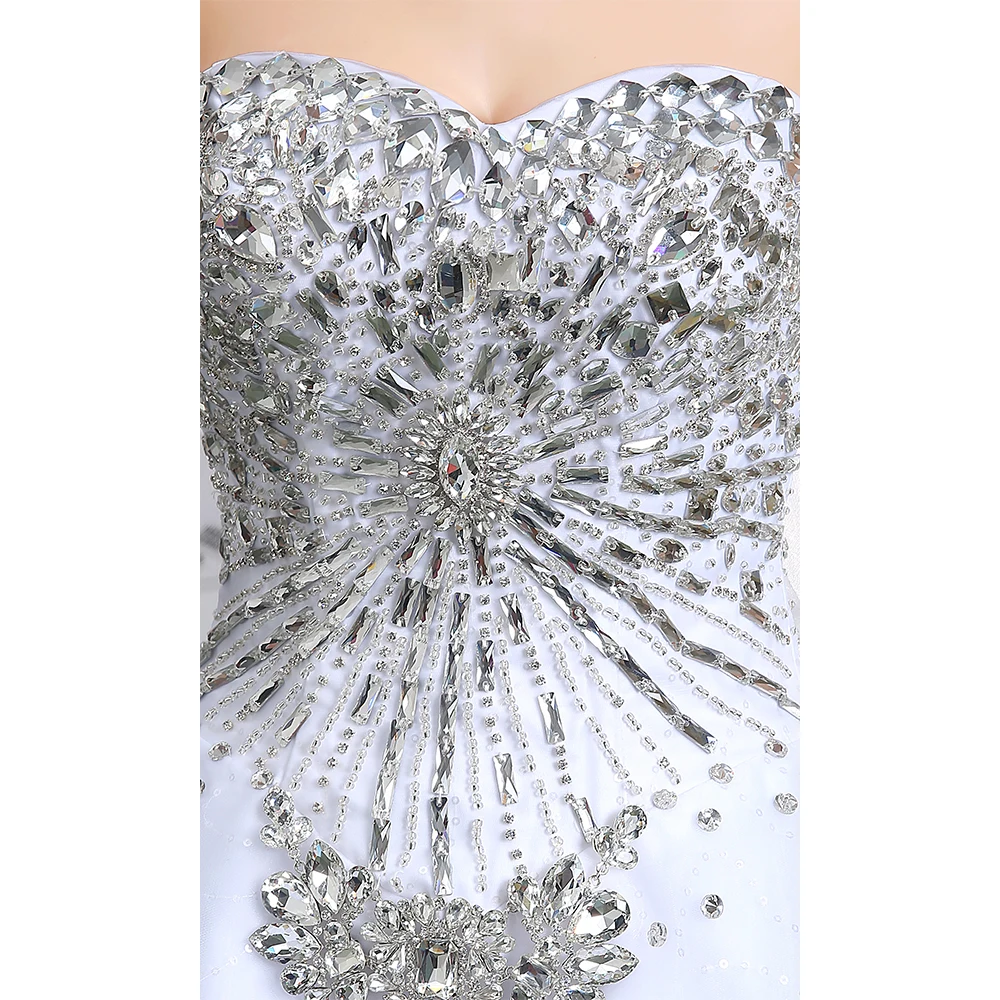 Customized Sweetheart Sleeveless Beaded Floor Length Vestidos Elegantes Para Mujer Para Una Boda Платье فساتين السهرة Prom Dress