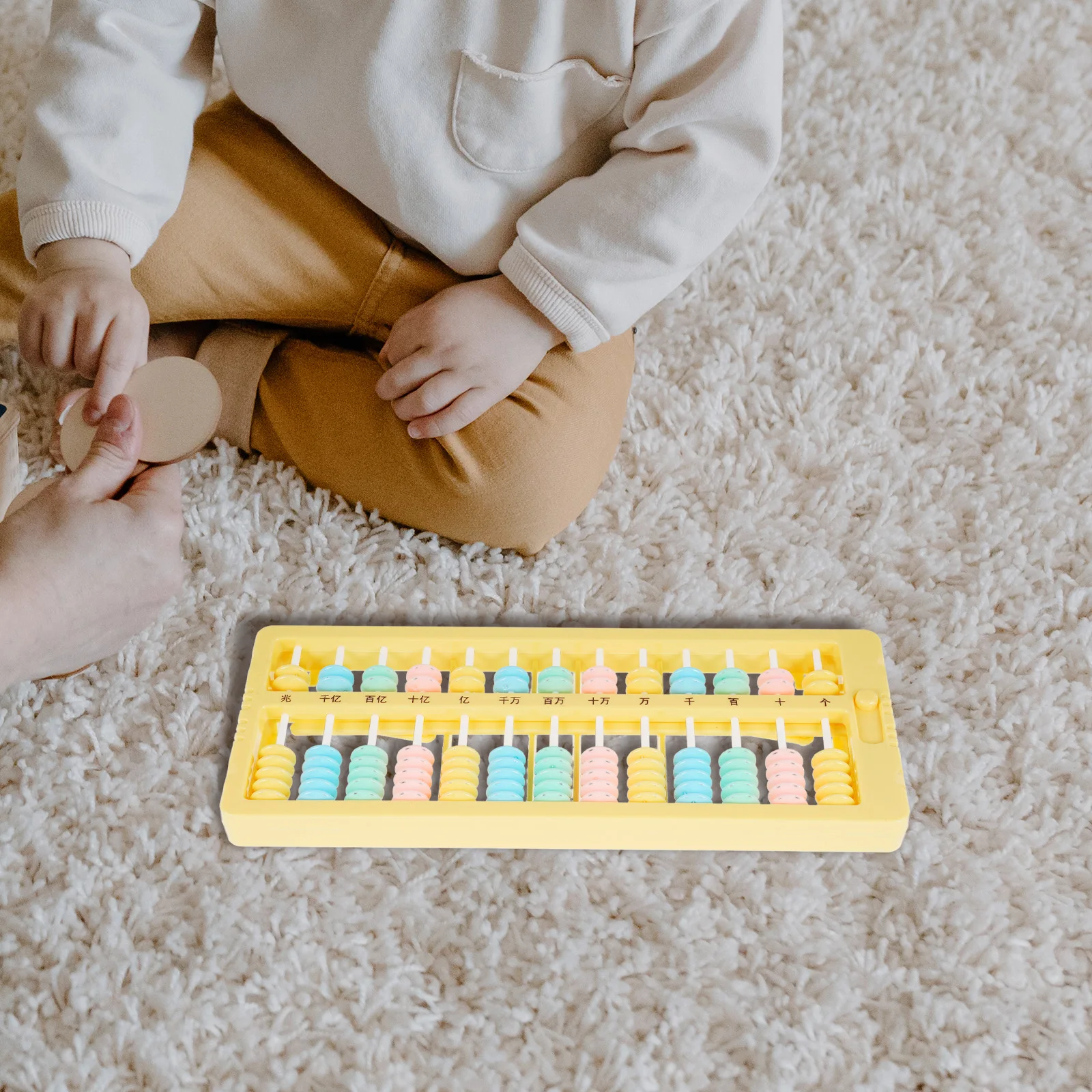 

Practical Kids Math Tool 13 Rods Abacus for Children Students Mental Arithmetic Numeracy Brain Development Chinese Style